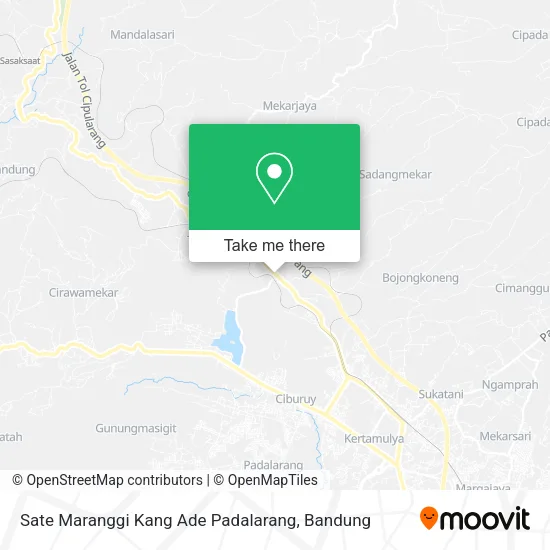 Sate Maranggi Kang Ade Padalarang map