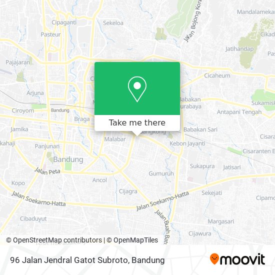 96 Jalan Jendral Gatot Subroto map