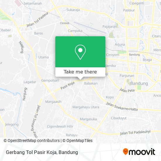 Gerbang Tol Pasir Koja map