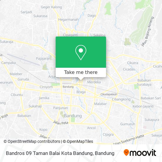 Bandros 09 Taman Balai Kota Bandung map