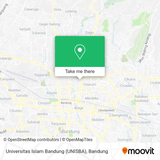 Universitas Islam Bandung (UNISBA) map