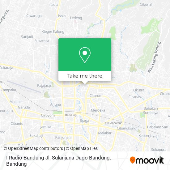 I Radio Bandung Jl. Sulanjana Dago Bandung map