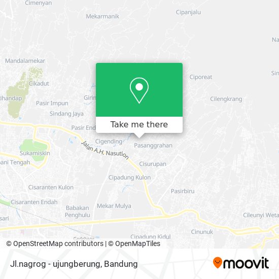 Jl.nagrog - ujungberung map