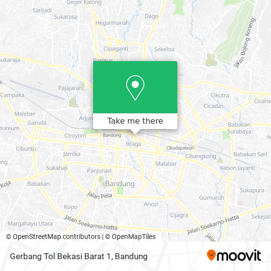 Gerbang Tol Bekasi Barat 1 map