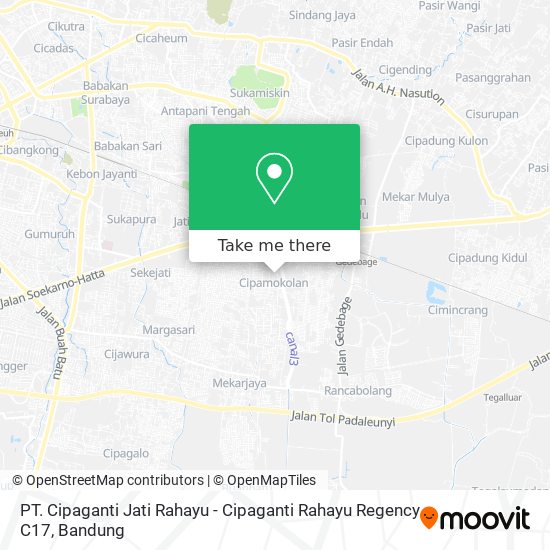 PT. Cipaganti Jati Rahayu - Cipaganti Rahayu Regency C17 map