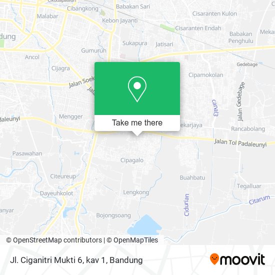 Jl. Ciganitri Mukti 6, kav 1 map