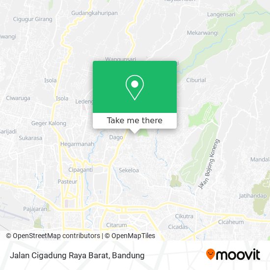 Jalan Cigadung Raya Barat map