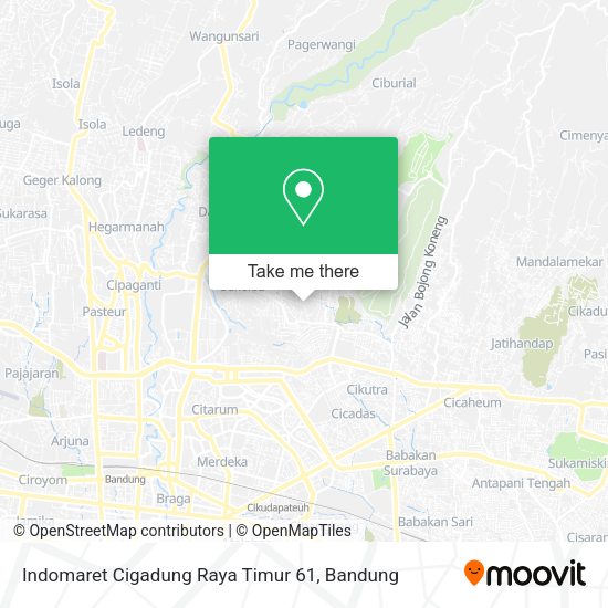 Indomaret Cigadung Raya Timur 61 map