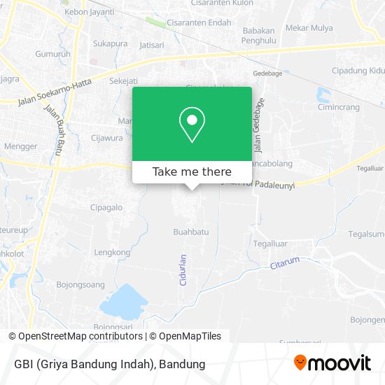 GBI (Griya Bandung Indah) map