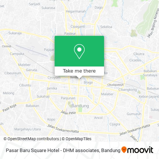 Pasar Baru Square Hotel - DHM associates map