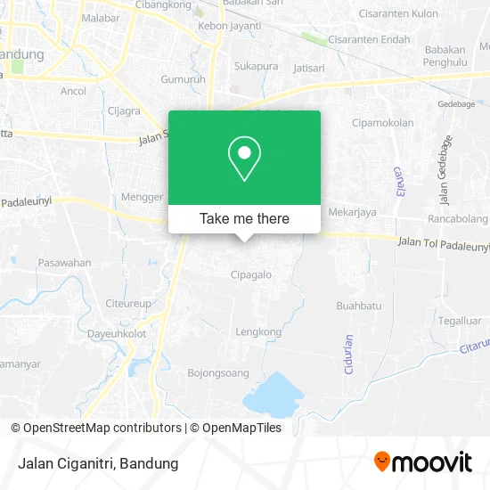 Jalan Ciganitri map