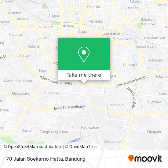 70 Jalan Soekarno Hatta map