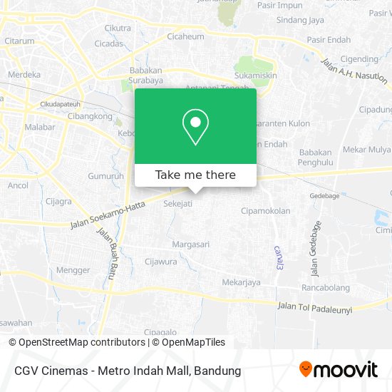 CGV Cinemas - Metro Indah Mall map