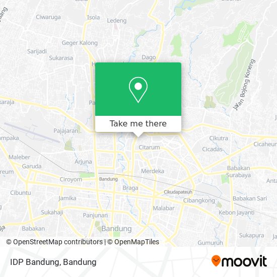 IDP Bandung map