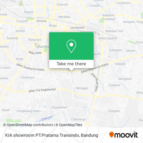 KIA showroom PT.Pratama Transindo map