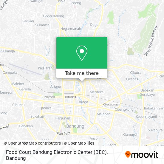 Food Court Bandung Electronic Center (BEC) map