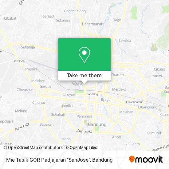 Mie Tasik GOR Padjajaran "SanJose" map