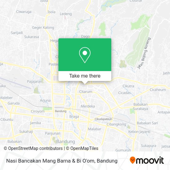 Nasi Bancakan Mang Barna & Bi O'om map