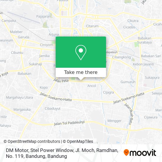 DM Motor, Stel Power Window, Jl. Moch, Ramdhan, No. 119, Bandung map