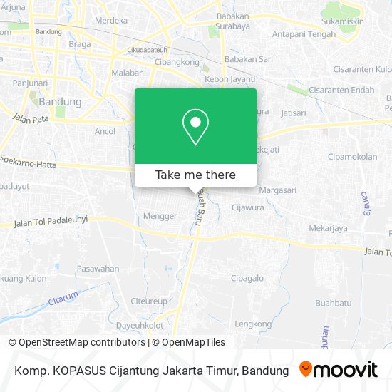 Komp. KOPASUS Cijantung Jakarta Timur map
