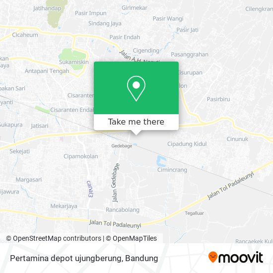 Pertamina depot ujungberung map