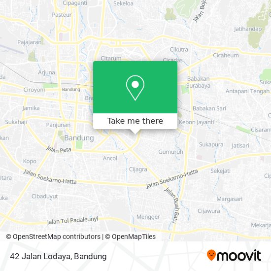 42 Jalan Lodaya map