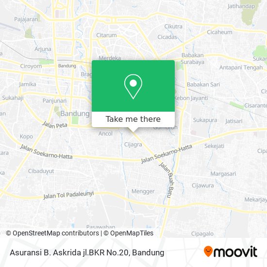 Asuransi B. Askrida jl.BKR No.20 map