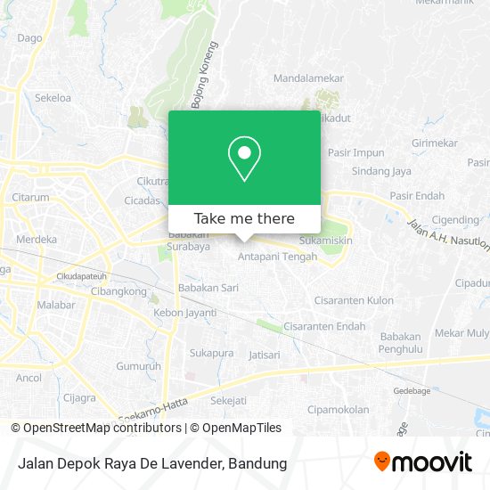 Jalan Depok Raya De Lavender map