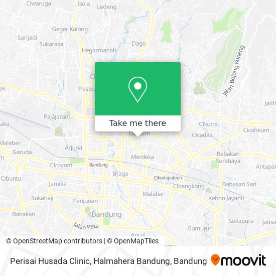 Perisai Husada Clinic, Halmahera Bandung map