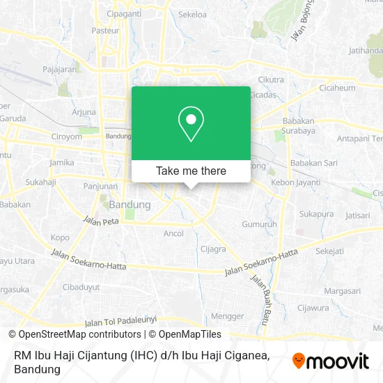 RM Ibu Haji Cijantung (IHC) d / h Ibu Haji Ciganea map