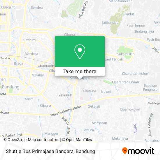 Shuttle Bus Primajasa Bandara map