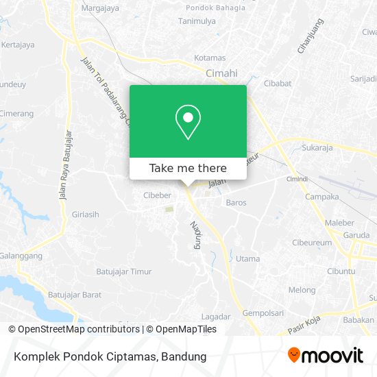 Komplek Pondok Ciptamas map