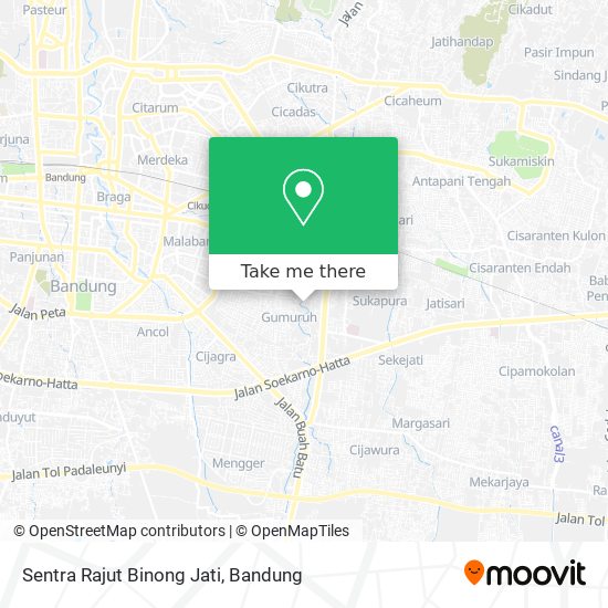 Sentra Rajut Binong Jati map