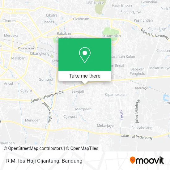 R.M. Ibu Haji Cijantung map