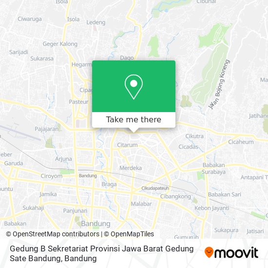 Gedung B Sekretariat Provinsi Jawa Barat  Gedung Sate Bandung map