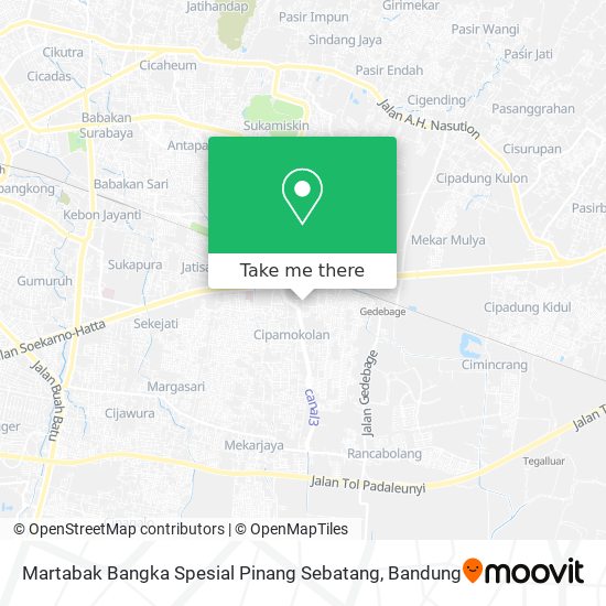 Martabak Bangka Spesial Pinang Sebatang map