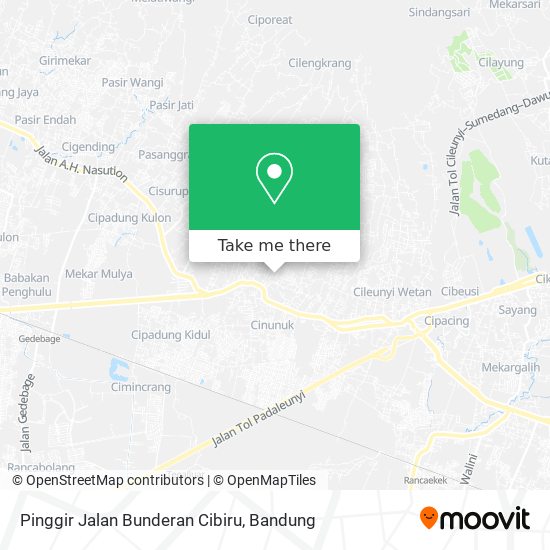 Pinggir Jalan Bunderan Cibiru map