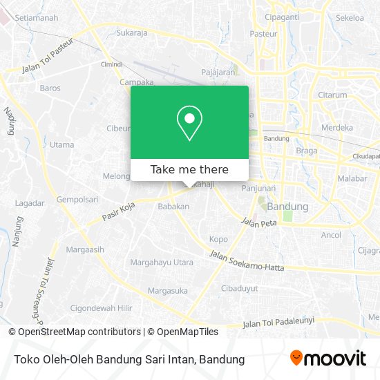 Toko Oleh-Oleh Bandung Sari Intan map