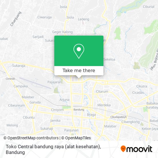 Toko Central bandung raya (alat kesehatan) map