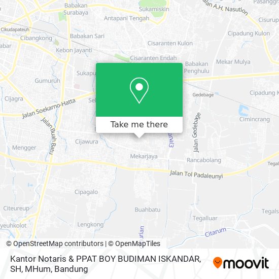 Kantor Notaris & PPAT BOY BUDIMAN ISKANDAR, SH, MHum map