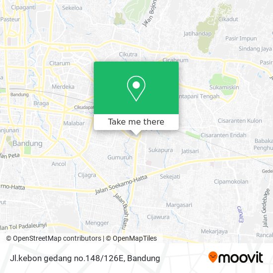 Jl.kebon gedang no.148/126E map