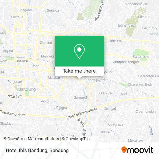 Hotel Ibis Bandung map