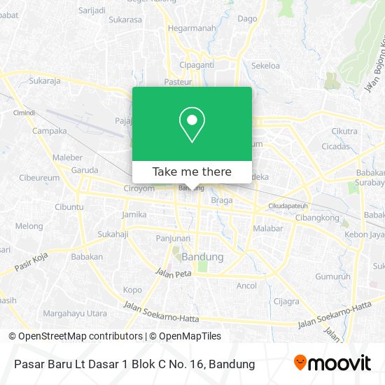 Pasar Baru Lt Dasar 1 Blok C No. 16 map