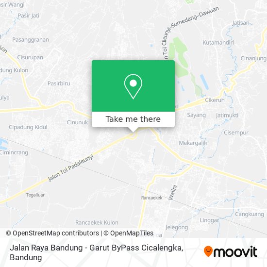 Jalan Raya Bandung - Garut ByPass Cicalengka map
