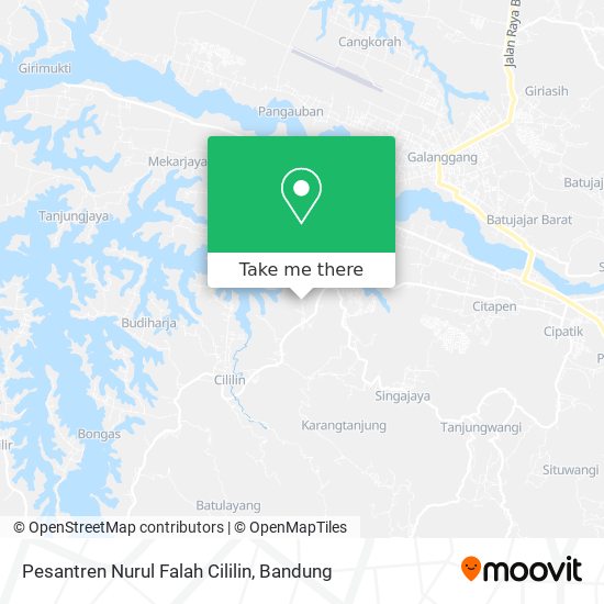 Pesantren Nurul Falah Cililin map