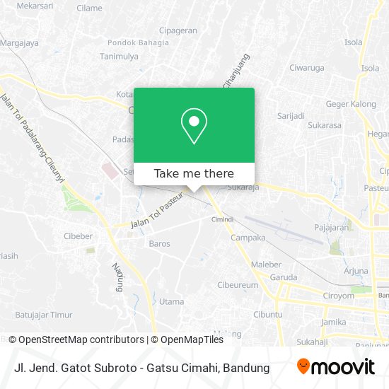 Jl. Jend. Gatot Subroto - Gatsu Cimahi map