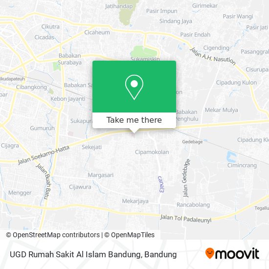 UGD Rumah Sakit Al Islam Bandung map