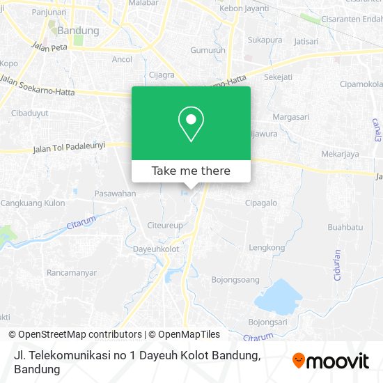 Jl. Telekomunikasi no 1 Dayeuh Kolot Bandung map