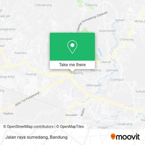 Jalan raya sumedang map