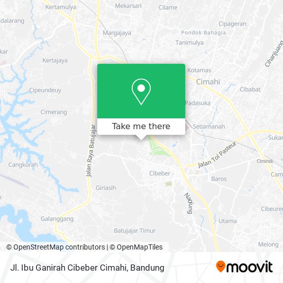 Jl. Ibu Ganirah Cibeber Cimahi map